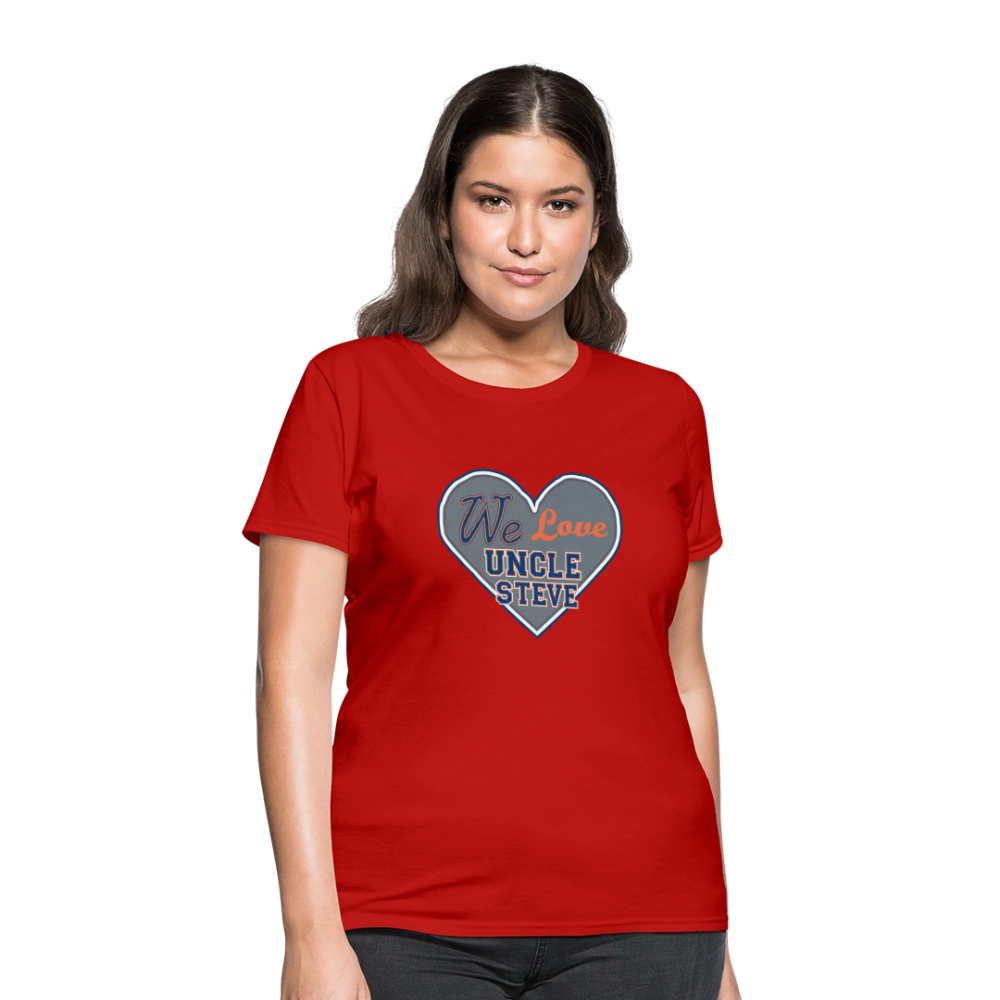 We Love Uncle Steve - Women's - red